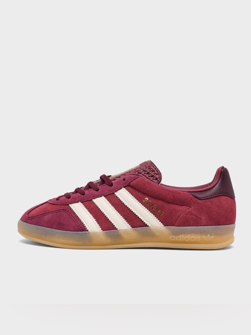 adidas Gazelle Suede Sneaker - Shadow Red and Off White